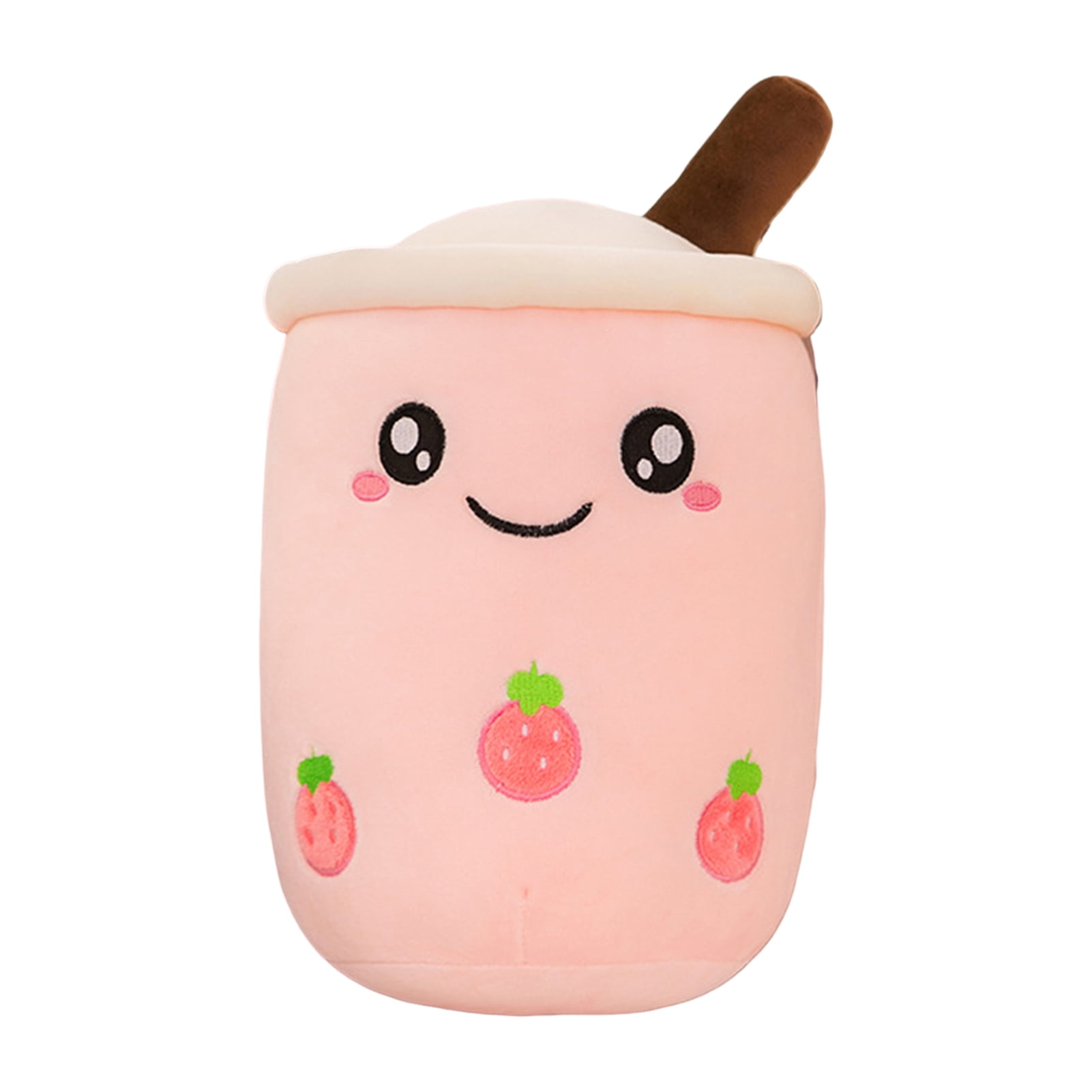 Poseidon Milk Tea Cup Pillow Soft Cartoon Bubble Tea Cup Shape Smiling ...