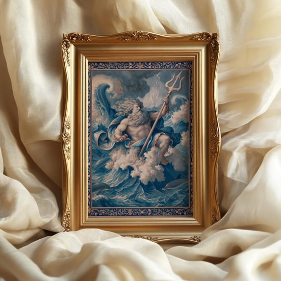 Poseidon Mythology Greek God Of The Sea Poster , Poster Print Only