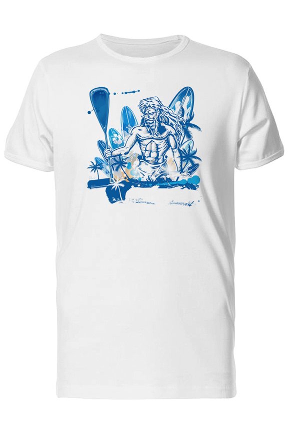 Poseidon Paddle Surfer Tee Men's -Image by Shutterstock