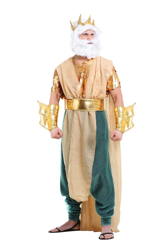Poseidon Plus Size Men's Costume