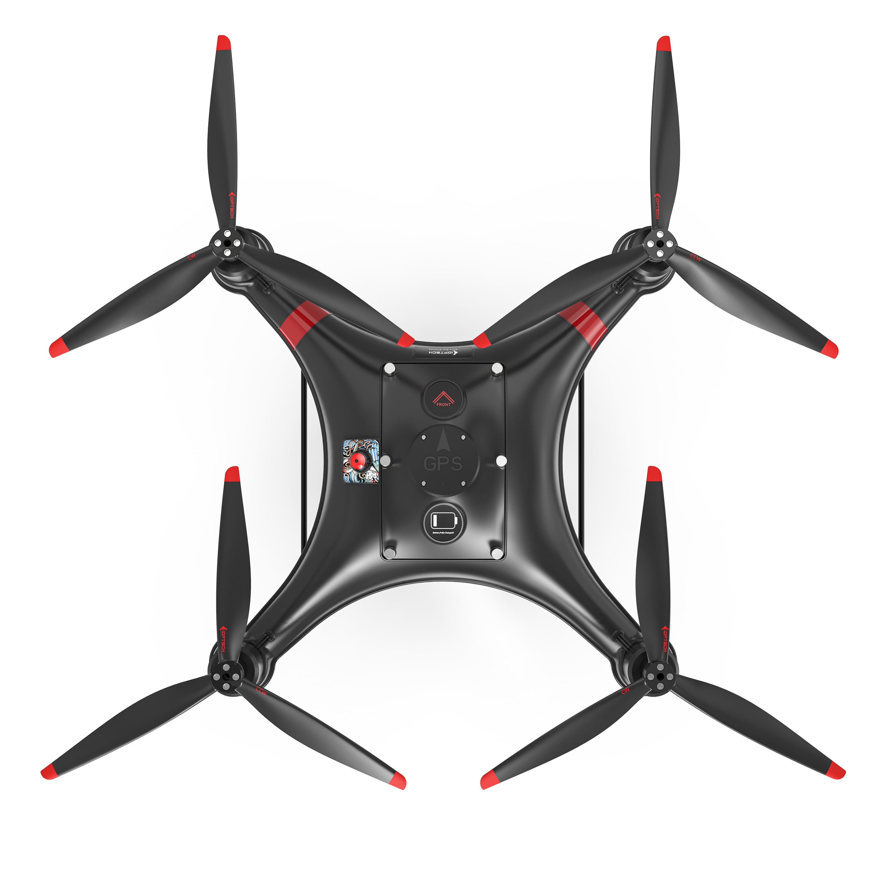 Poseidon Pro Black Fisherman MAX Heavy Lift Fishing Drone with 7.0 LBS Bait Capacity 1.5KM Long Casting Range IP67 Waterproof Foldable Drone with