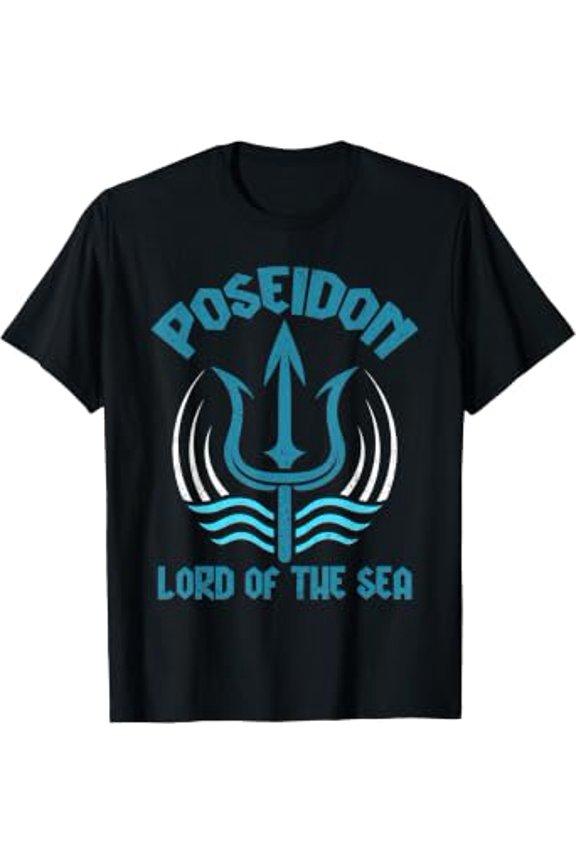 Poseidon Trident Shirt Lord Of The Sea Greek God Symbol T-Shirt