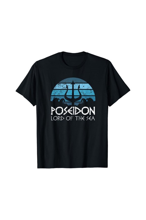 Poseidon Trident T Shirt Greek Gods Lord Of The Sea