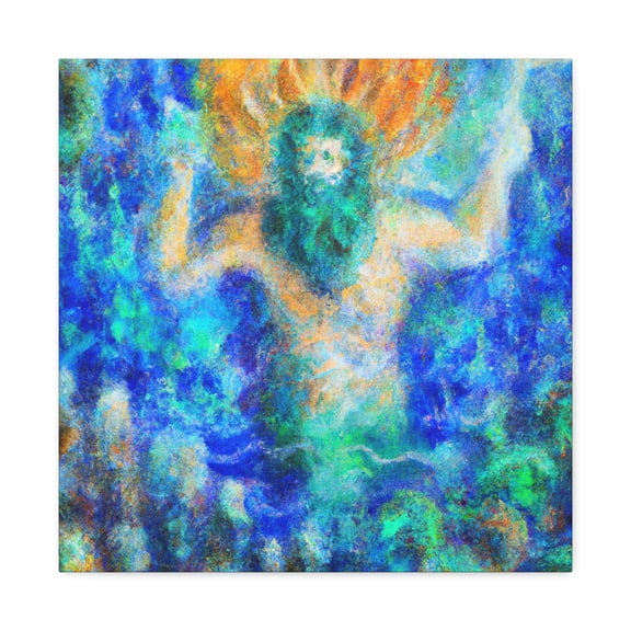 "Poseidon's Fauvist Majesty" - Canvas