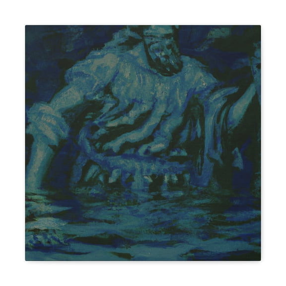 "Poseidon's Majesty Awaits" - Canvas