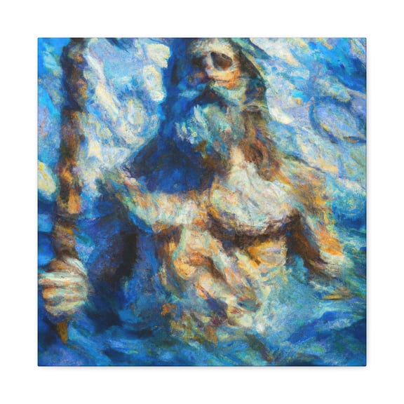 Poseidon's Watery World - Canvas