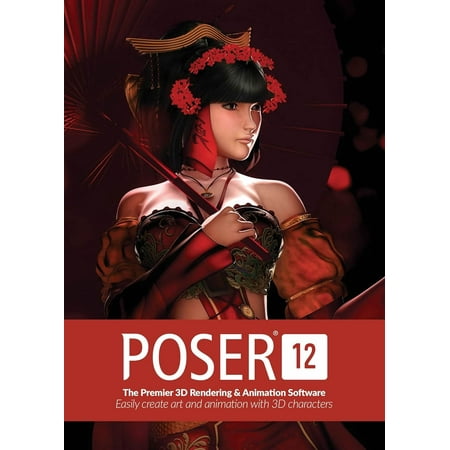 Poser 12 | The Premier 3D Software for PC and Mac OS I Perpetual License I Keycard