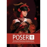 Poser 12 | برنامج ثلاثي الأبعاد الرائد لأجهزة الكمبيوتر الشخصية وأجهزة Mac OS I ترخيص دائم I بطاقة مفتاح