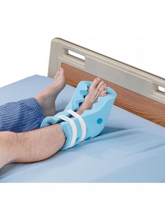 Heel Protector Boot, Foam, Hook and Loop Strap Fastening, Blue, 12 X 7-1/2 Inch, 2 Count