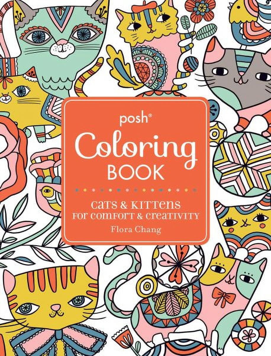 Posh Coloring Books Posh Adult Coloring Book Cats & Kittens for