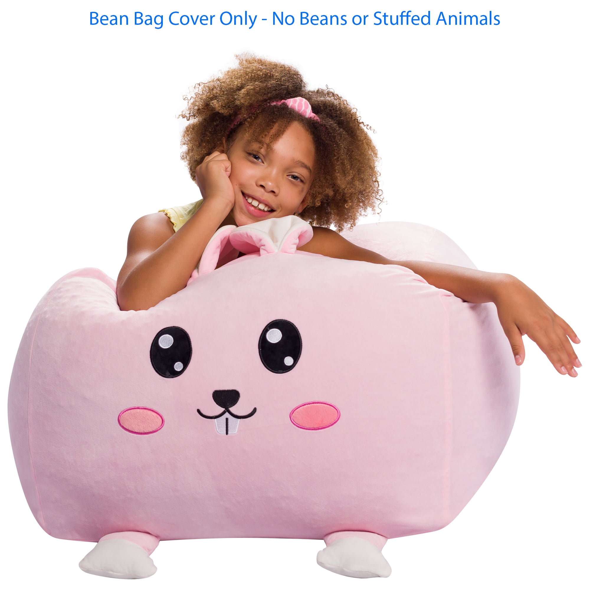 Posh Creations Animal Bean Bag Stuffable Cover, Soft Cover, Kids, 2 ft