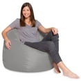 thumbnail image 1 of Posh Creations Bean Bag Chair, Adults, Kids, 4 ft, Gray, 1 of 4