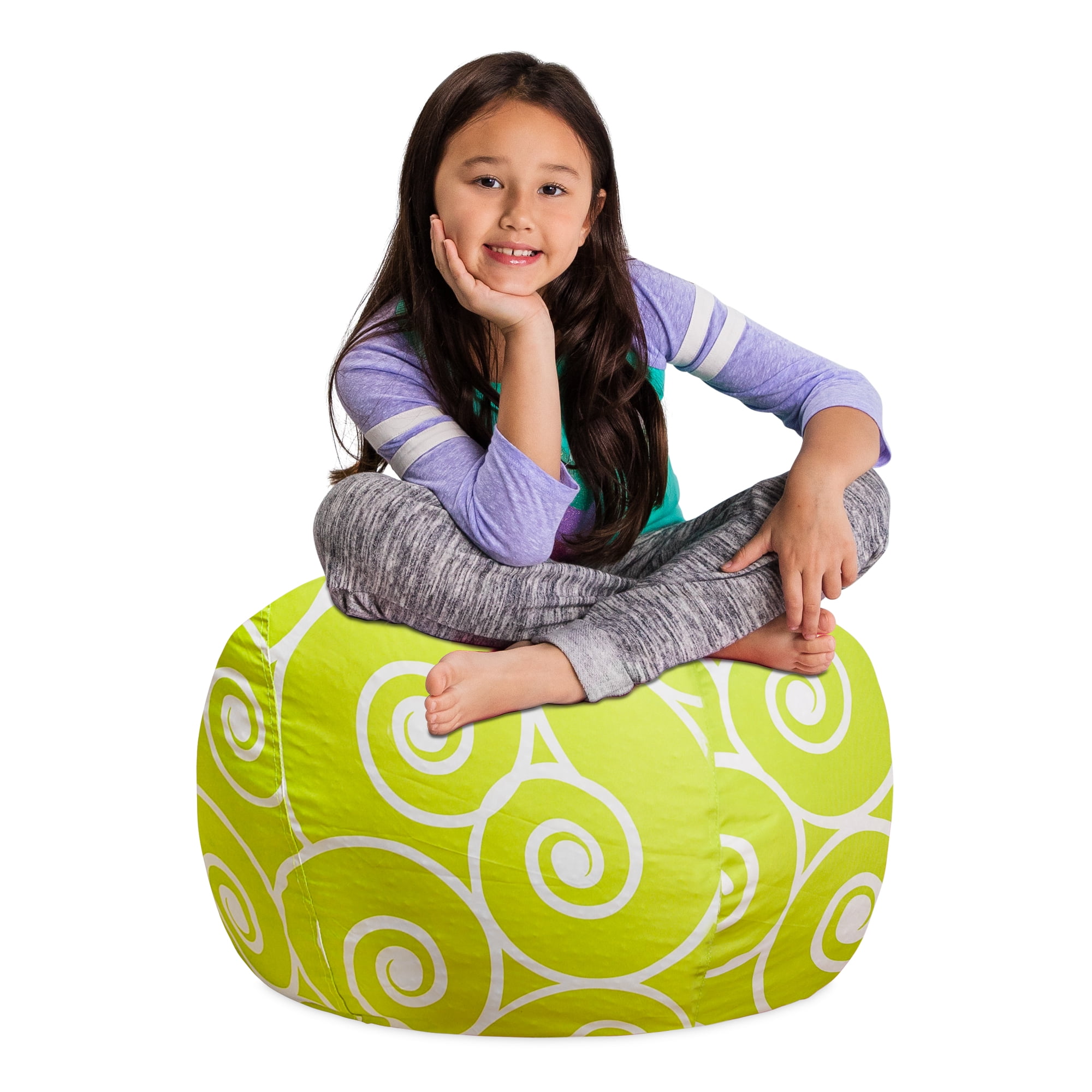 Cvortll Bean Bag Chairs for Kids Set of 2 Bean Bag with Filler Included  Velvet Soft Comfy Polka Dots Kid Couch Extra Large Beanbag Kids Chair for