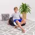thumbnail image 1 of Posh Creations Bean Bag Chair, Soft Lounger,Kids,Canvas, 2 ft, Sports 8-Ball, Black, White, 1 of 3