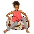 thumbnail image 1 of Posh Creations Bean Bag Chair, Soft Lounger, for Kids, Canvas, 2 ft, Jungle Animals, Tan, 1 of 3