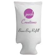 POSH BEANBAGS Posh Creations Bean Bag Refill with EZ-POUR Zipper SpoutFoam Filling, , 100 L, Virgin New White