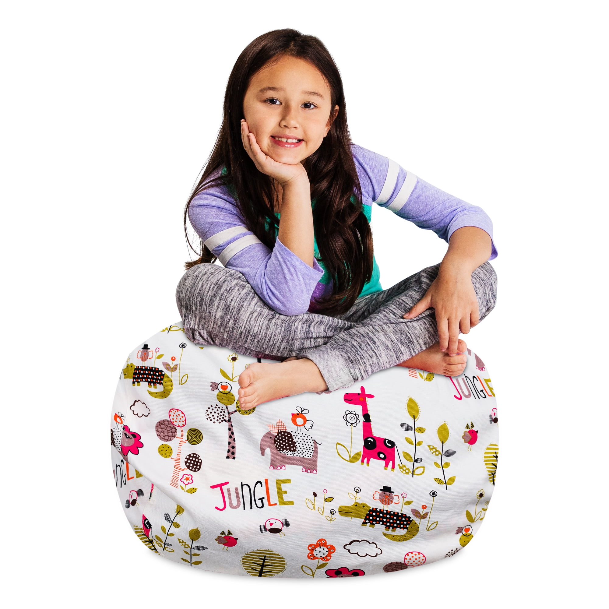 Posh Creations Bean Bag Stuffable Cover OnlyToy Organizer, Canvas