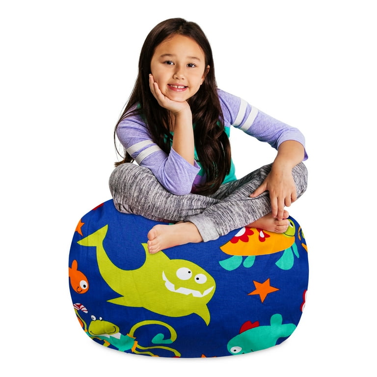 Posh Creations Bean Bag Stuffable Cover Only Toy Organizer Canvas