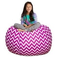 thumbnail image 1 of Posh Creations Bean Bag Stuffable Cover Only-Toy Organizer,Canvas,Kids,4ft,Chevron Purple, 1 of 2
