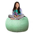 thumbnail image 1 of Posh Creations Bean Bag Stuffable Cover Only - Toy Organizer, Soft Canvas, Kids, 3 ft, Chevron Green and White, 1 of 3
