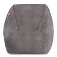 thumbnail image 1 of Posh Creations Coronado Bean Bag Chair, Faux Rabbit Fur, 2.25 ft, Gray, 1 of 4