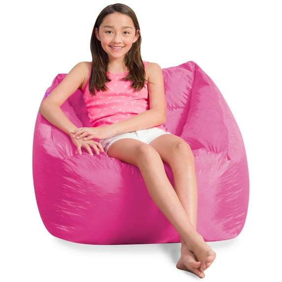 Posh Creations Coronado Bean Bag Chair, Kids, 2.3 ft, Pink