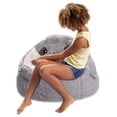 thumbnail image 1 of Posh Creations Cute Soft Bean Bag Chair for Kids, Furry, 2.5ft, Large, Animal - Grey Sloth, 1 of 6