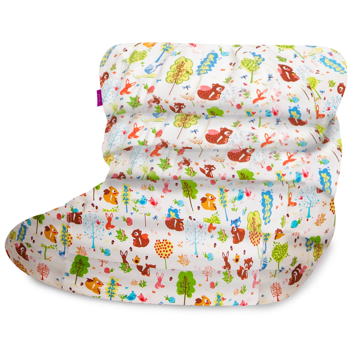 Posh Creations Laguna Lounger Bean Bag Chair, Kids, 3 ft, Canvas Forest