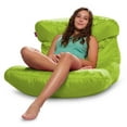 thumbnail image 1 of Posh Creations Laguna Lounger Bean Bag Chair, Kids, 3 ft, Lime, 1 of 6
