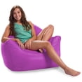 thumbnail image 1 of Posh Creations Malibu Bean Bag Chair Lounger, Kids, 2.8 ft, Purple, 1 of 6