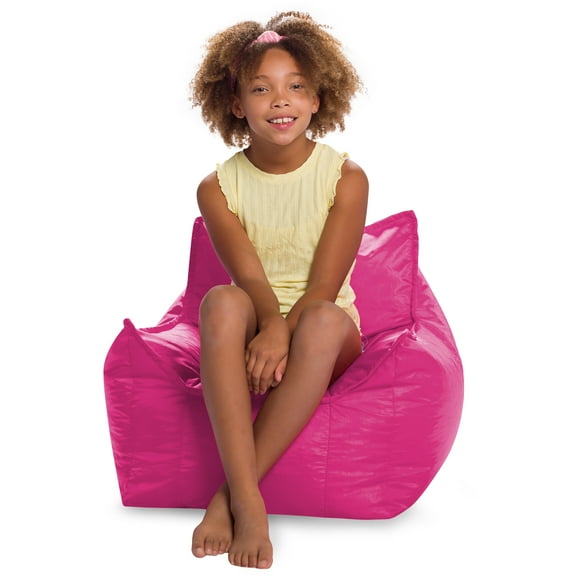 Posh Creations Newport Bean Bag Chair, Kids, 2.1 ft, Pink