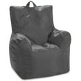 thumbnail image 1 of Posh Creations Pasadena Bean Bag Chair, Kids, 1.8 ft, Charcoal Gray, 1 of 6