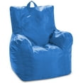 thumbnail image 1 of Posh Creations Pasadena Bean Bag Chair Lounger, Structured Bean Bag Chair, Kids, 1.7 ft L x 1.8 ft W x 1.7 ft H, Blue, 1 of 3