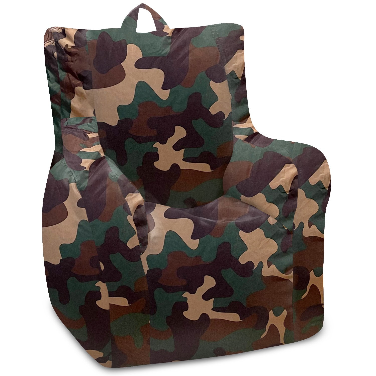 Posh Creations Structured Comfy Bean Bag Chair, Pasadena Chair, Nylon