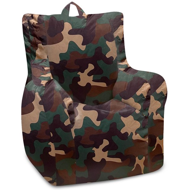 Posh Creations Structured Comfy Bean Bag Chair, Pasadena Chair, Nylon