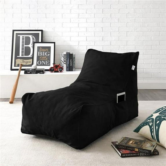Loungie Resty Nylon Bean Bag Chair Black