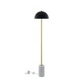 thumbnail image 1 of Posh Living LA452-24BK-UE Tyrone Marble Stone Floor Lamp, Black, 1 of 1