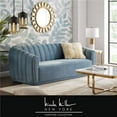 thumbnail image 1 of Posh Living NSA190-02TL-UE Bellarose Sofa with Channel Tufted Arms & Back&#44; Teal Velvet, 1 of 10