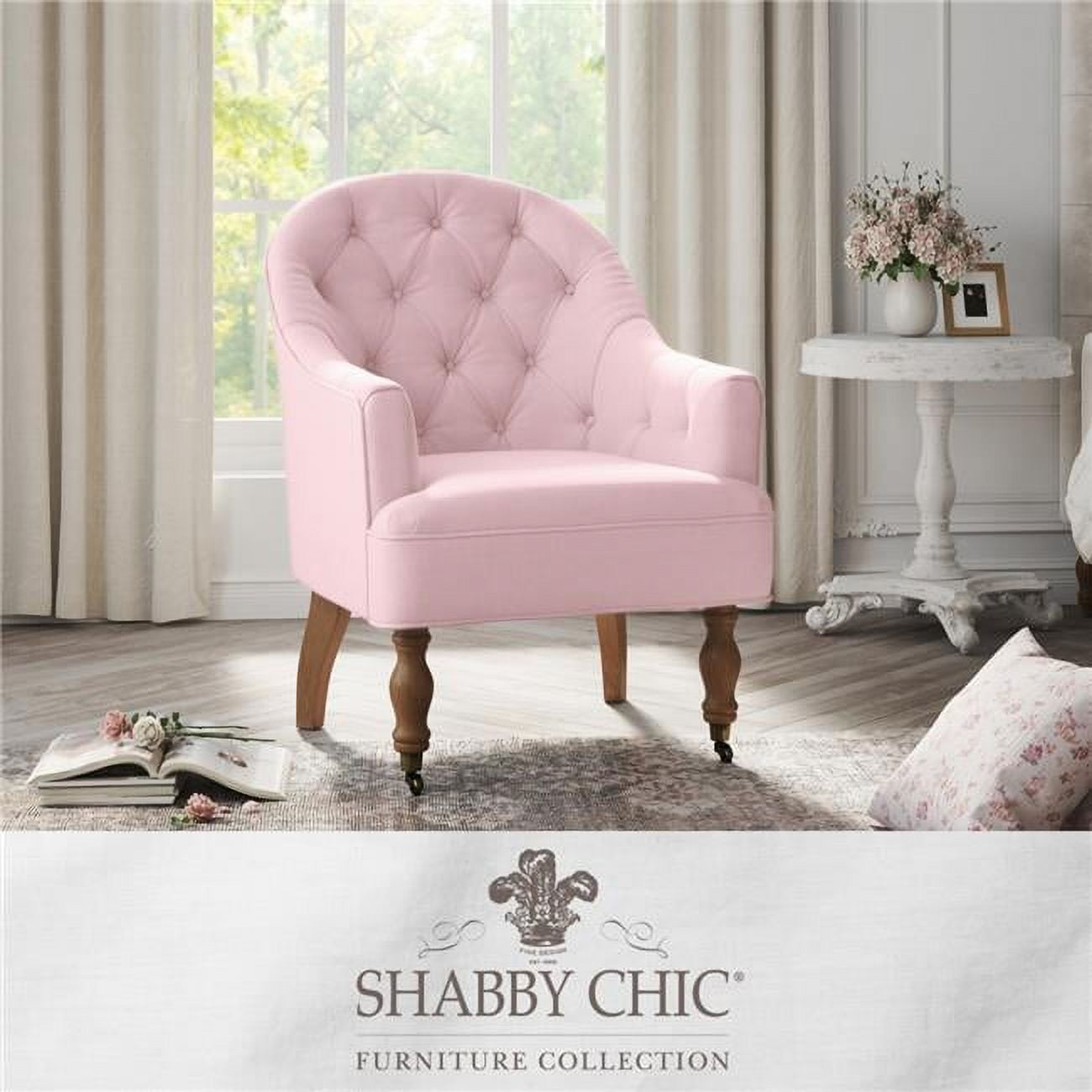 Posh Living SAC226-03CW-UE 29.9 x 31.3 x 38.2 in. Jamiyah Upholstered  Accent Chair, Cream White Linen 