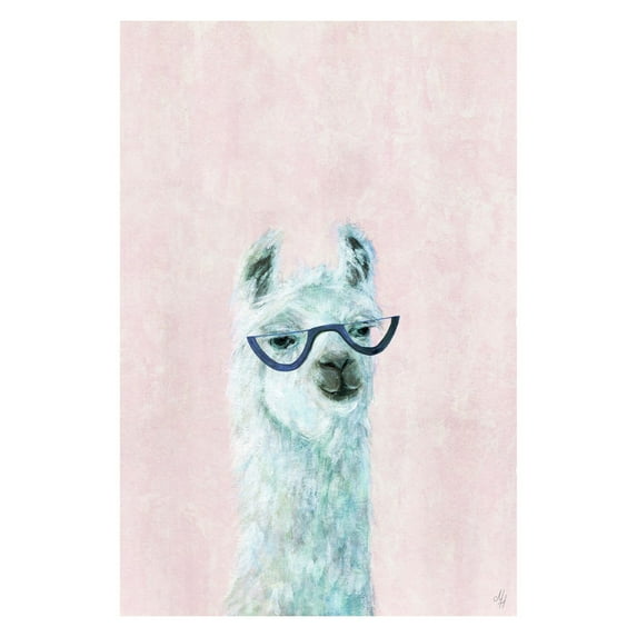 Posh Llama II Canvas Wall Art