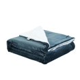thumbnail image 1 of Pascal Flannel Reversible Sherpa Throw Blanket 108"x90", Hunter Green, 1 of 10
