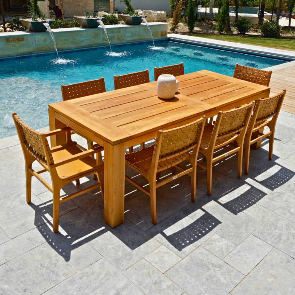 Teak indoor dining set deals