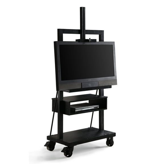 Posh Pollen Cullen 41" Black TV Modern Wood Media Entertainment Stand
