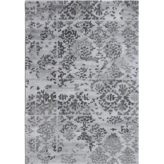 Posh Rugs, Grey - 8 x 11 in.