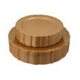 thumbnail image 1 of Posh Setting Disposable Plastic Plates Set, Vintage Gold Party Plates, 60 Pack (30 Guest) 30 x 10.25 Dinner & 30 x 7.5 Salad/Dessert Plate, 1 of 7