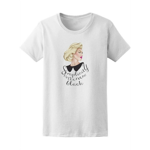 Posh Simplicity New Back Blonde Women's Tee - Image by Shutterstock