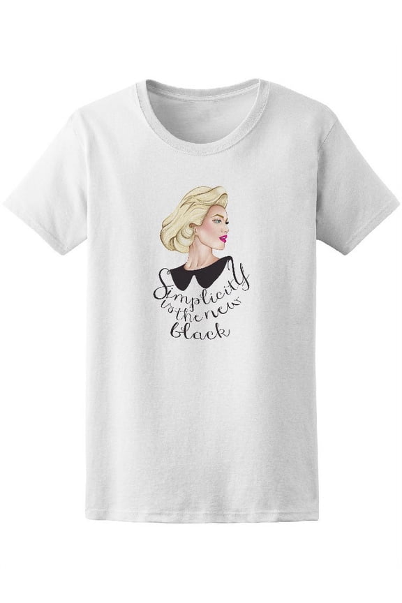 Posh Simplicity New Back Blonde Women's Tee - Image by Shutterstock