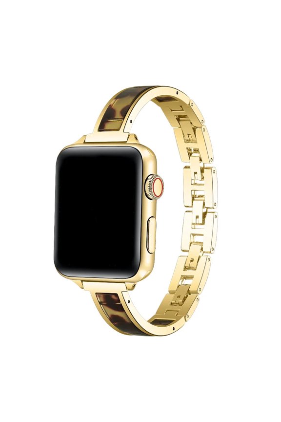 Addison Tortoise Metal Apple Watch Band, Tortoise