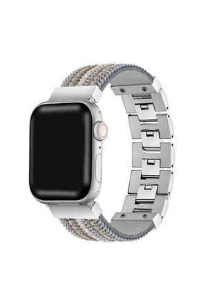 Athena Stone Studded Replacement Apple Watch Band in Grey Stone