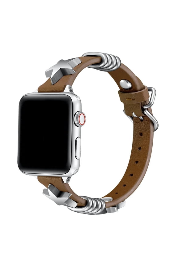 Austin Star Leather Apple Watch Band, Oatmeal